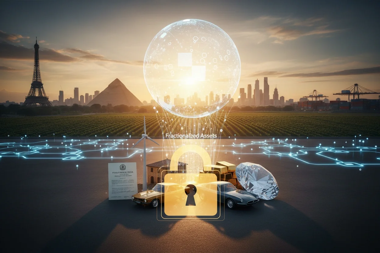 Professional image illustrating Top 5 Benefits of Tokenizing Real World Assets