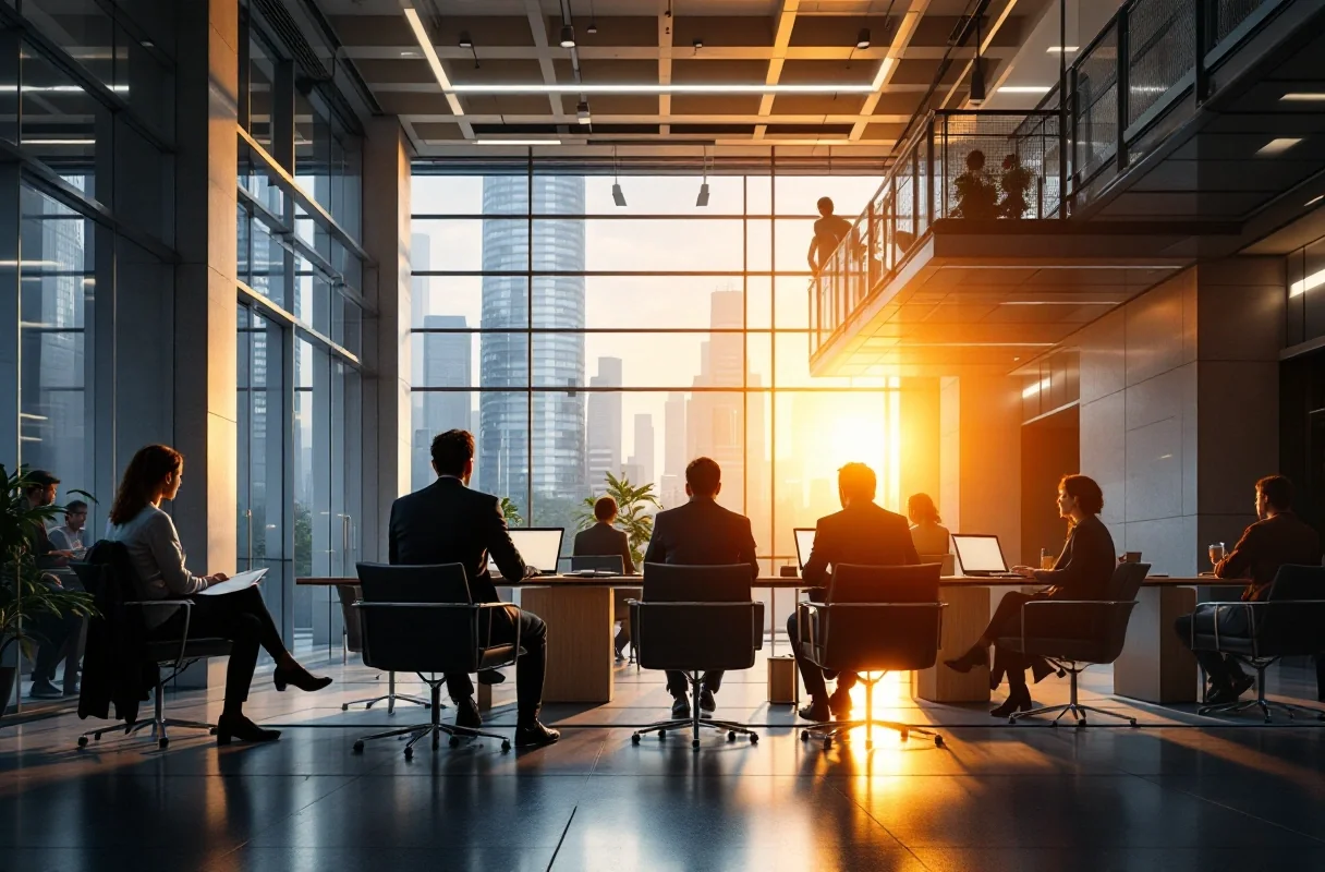 Professional image illustrating The Impact of DAOs on Traditional Bureaucratic Structures