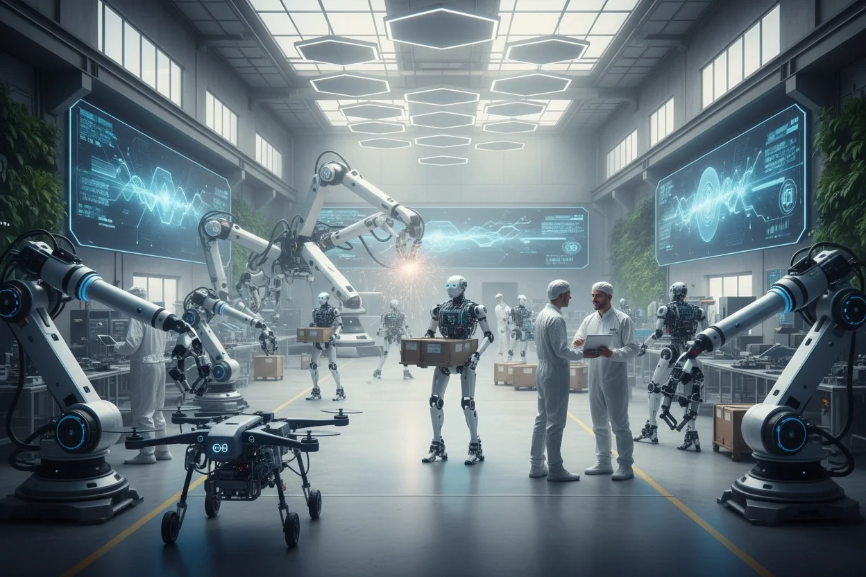 Professional image illustrating Top Trends in AI Robotics for 2026