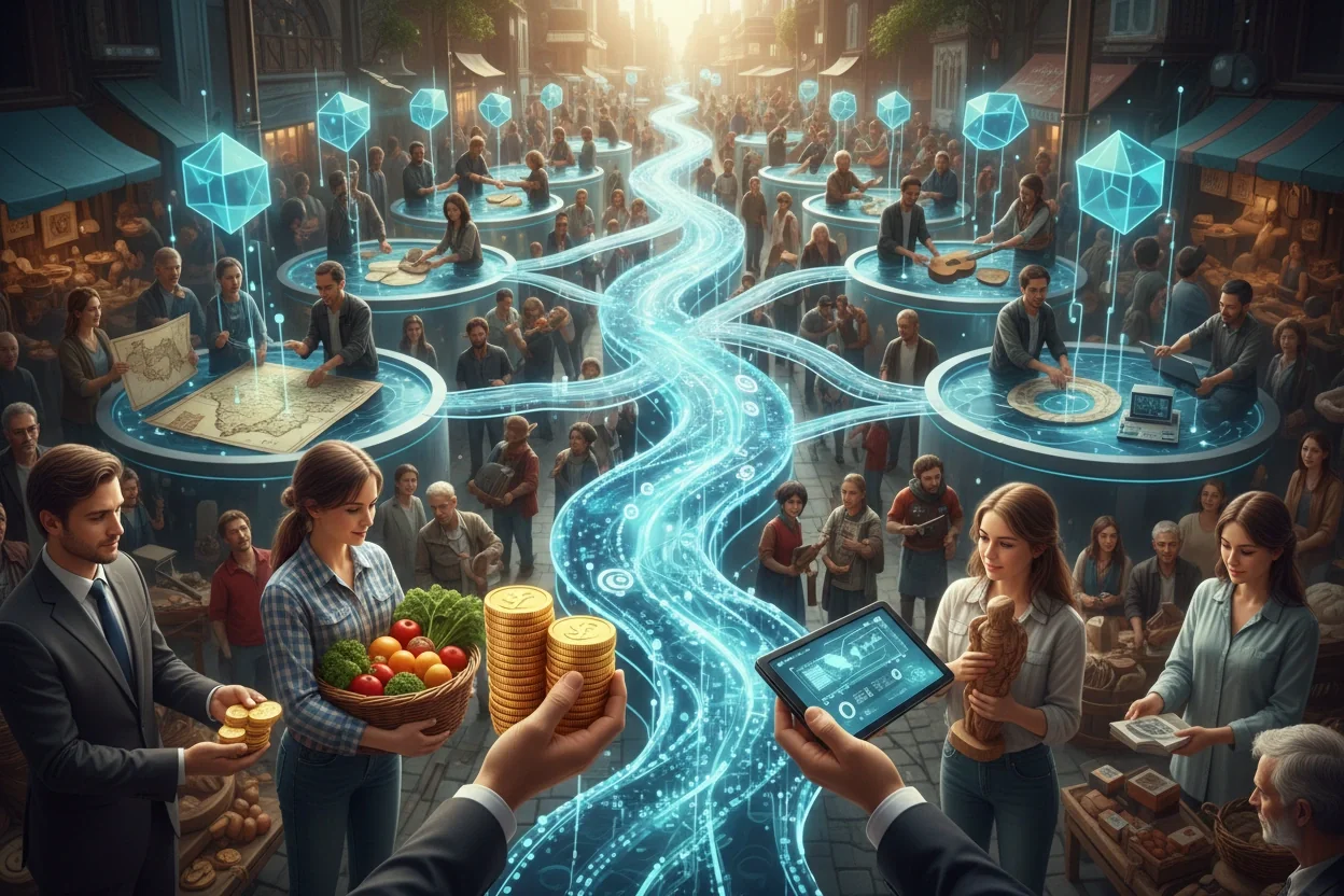 Professional image illustrating Unraveling the Concept of Liquidity in DeFi