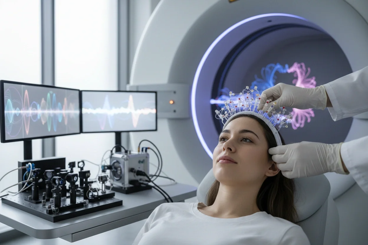 Professional image illustrating The Role of Quantum Sensors in Healthcare