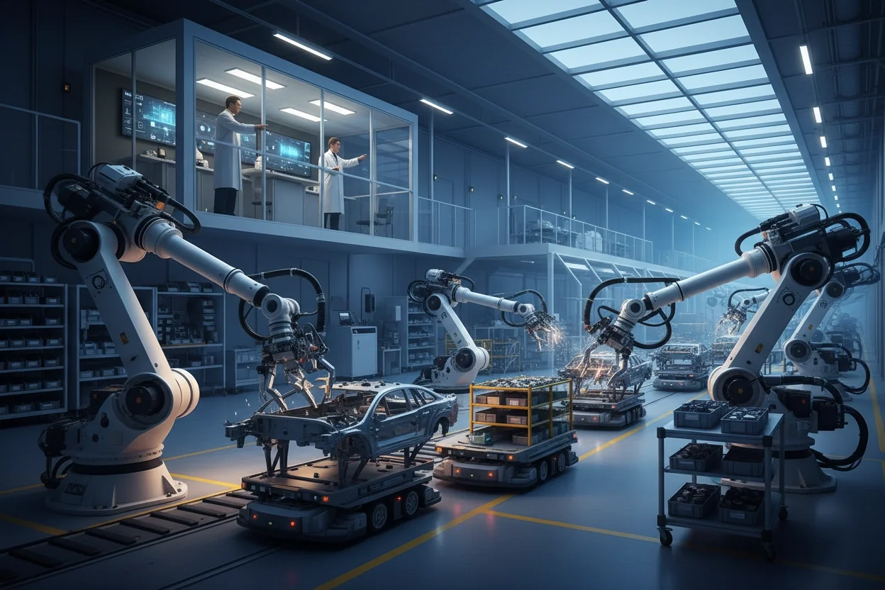 Professional image illustrating Applications of AI in Automation Systems
