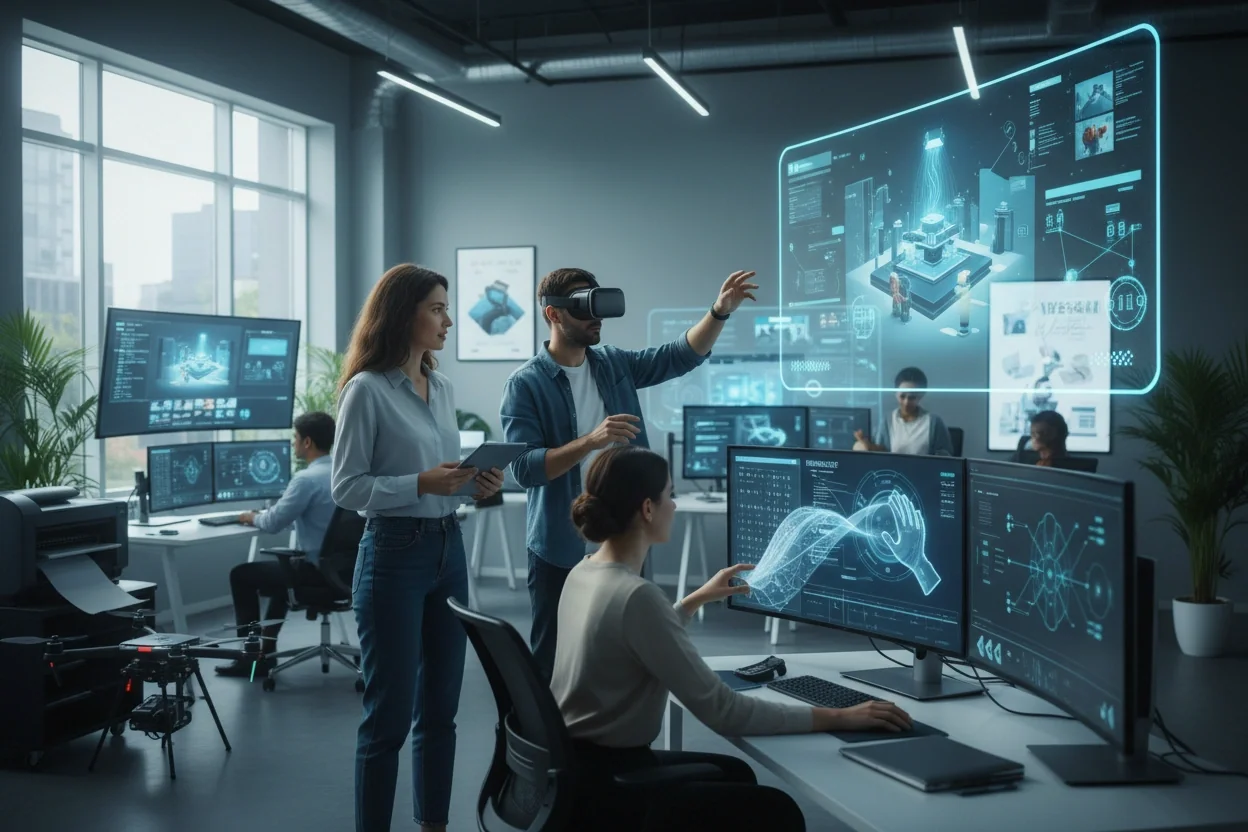 Professional image illustrating The Expanding Role of AI in Content Marketing