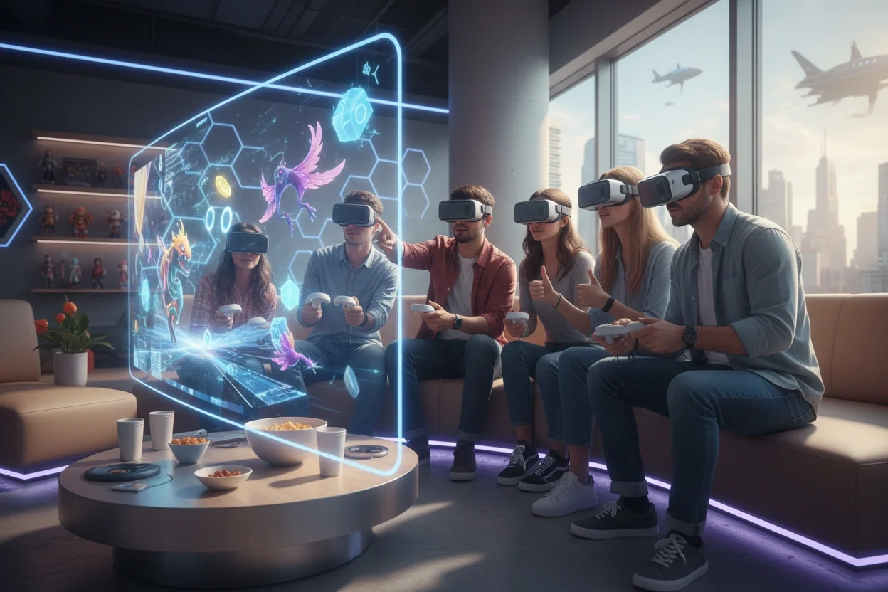 Professional image illustrating Top 10 Trends in Blockchain Entertainment This Year