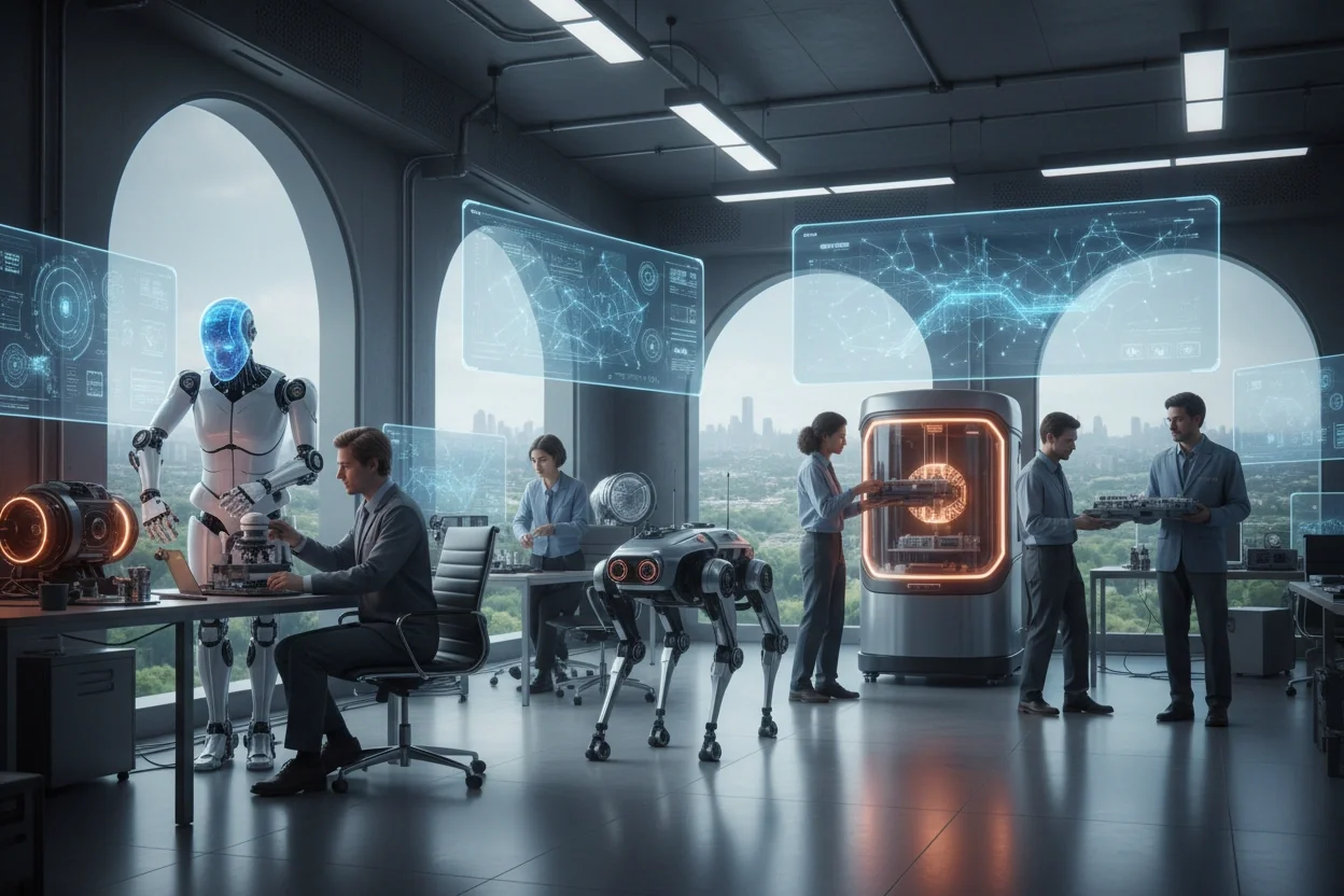 Professional image illustrating Top Trends in AI Robotics for 2026