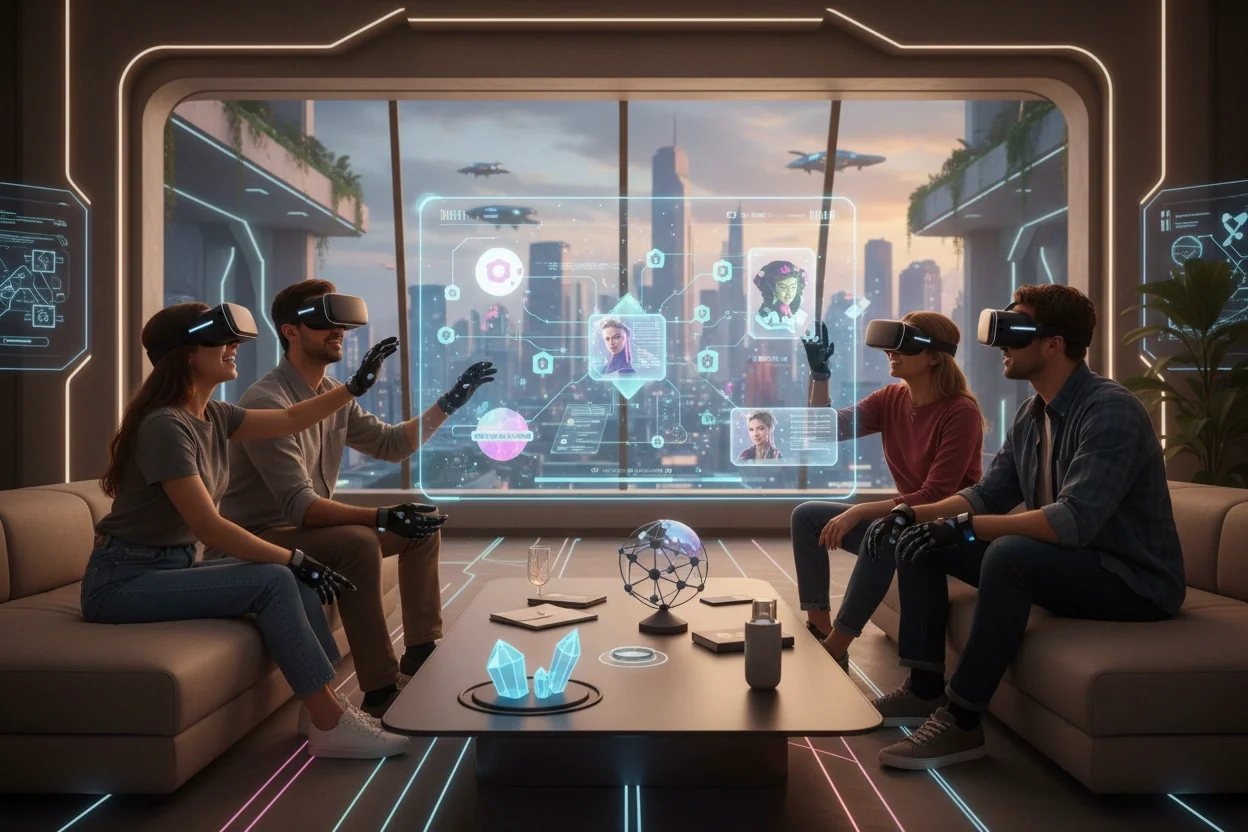 Professional image illustrating The Future of Web3 Gaming and Entertainment