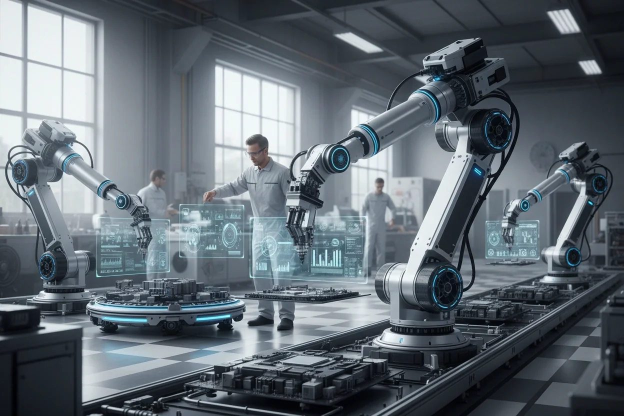 Professional image illustrating Top Trends in AI Robotics for 2026