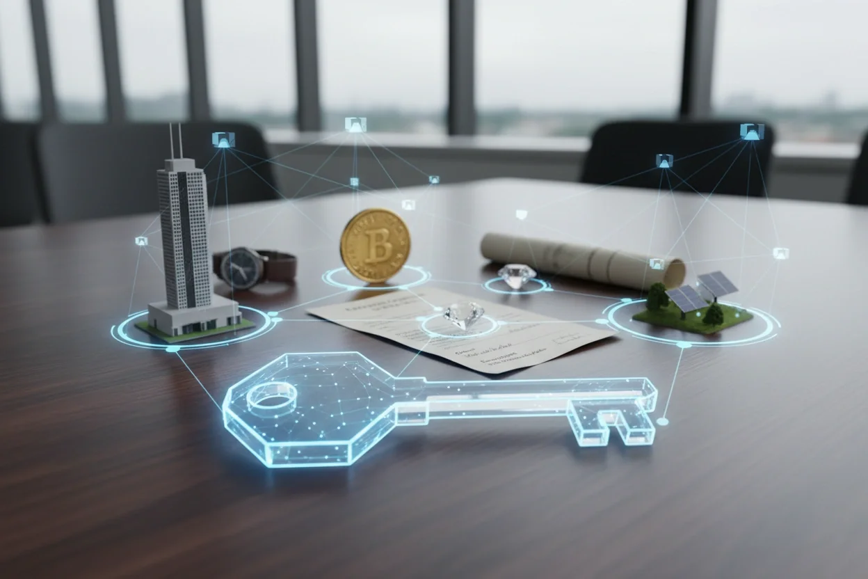 Professional image illustrating Top 5 Benefits of Tokenizing Real World Assets