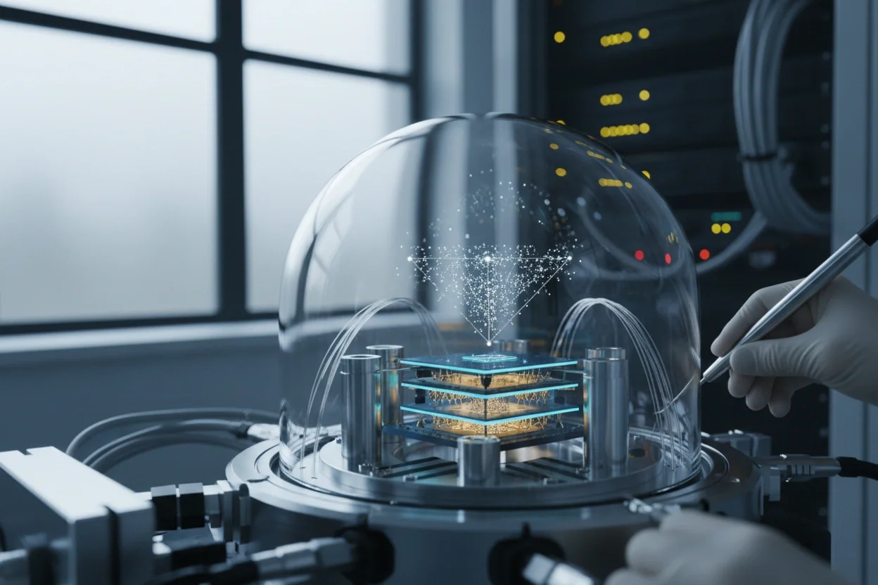 Professional image illustrating Exploring Quantum Encryption: Safeguarding Our Digital Future