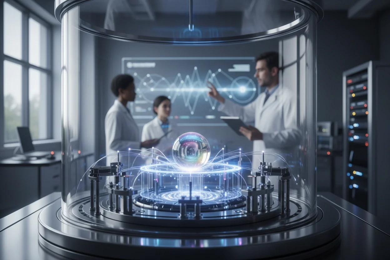 Professional image illustrating Exploring Quantum Encryption: Safeguarding Our Digital Future