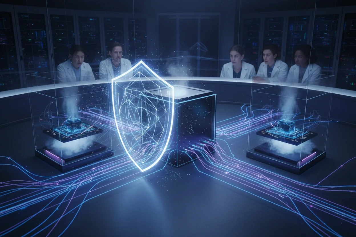 Professional image illustrating Exploring Quantum Encryption: Safeguarding Our Digital Future