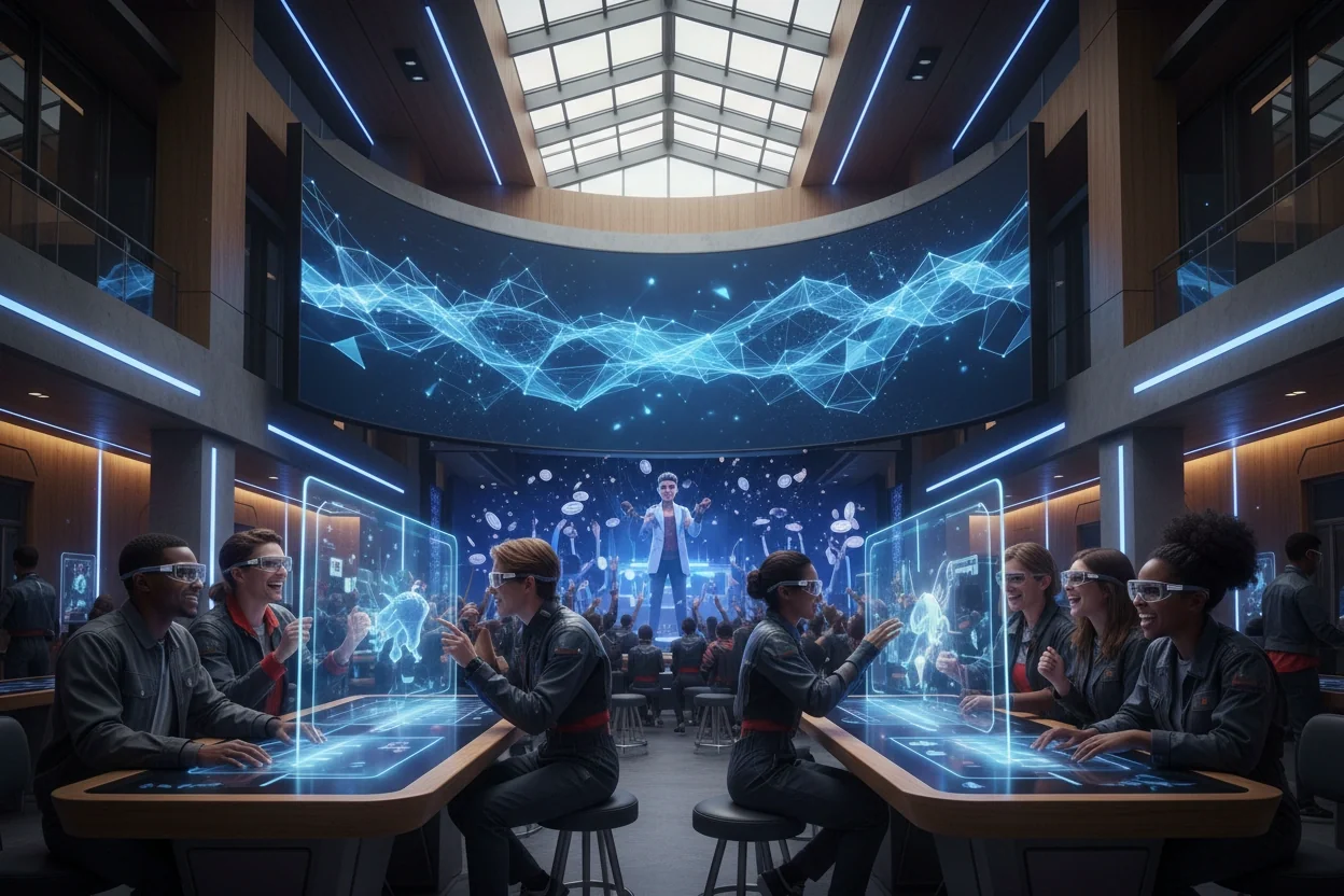 Professional image illustrating Top 10 Trends in Blockchain Entertainment This Year