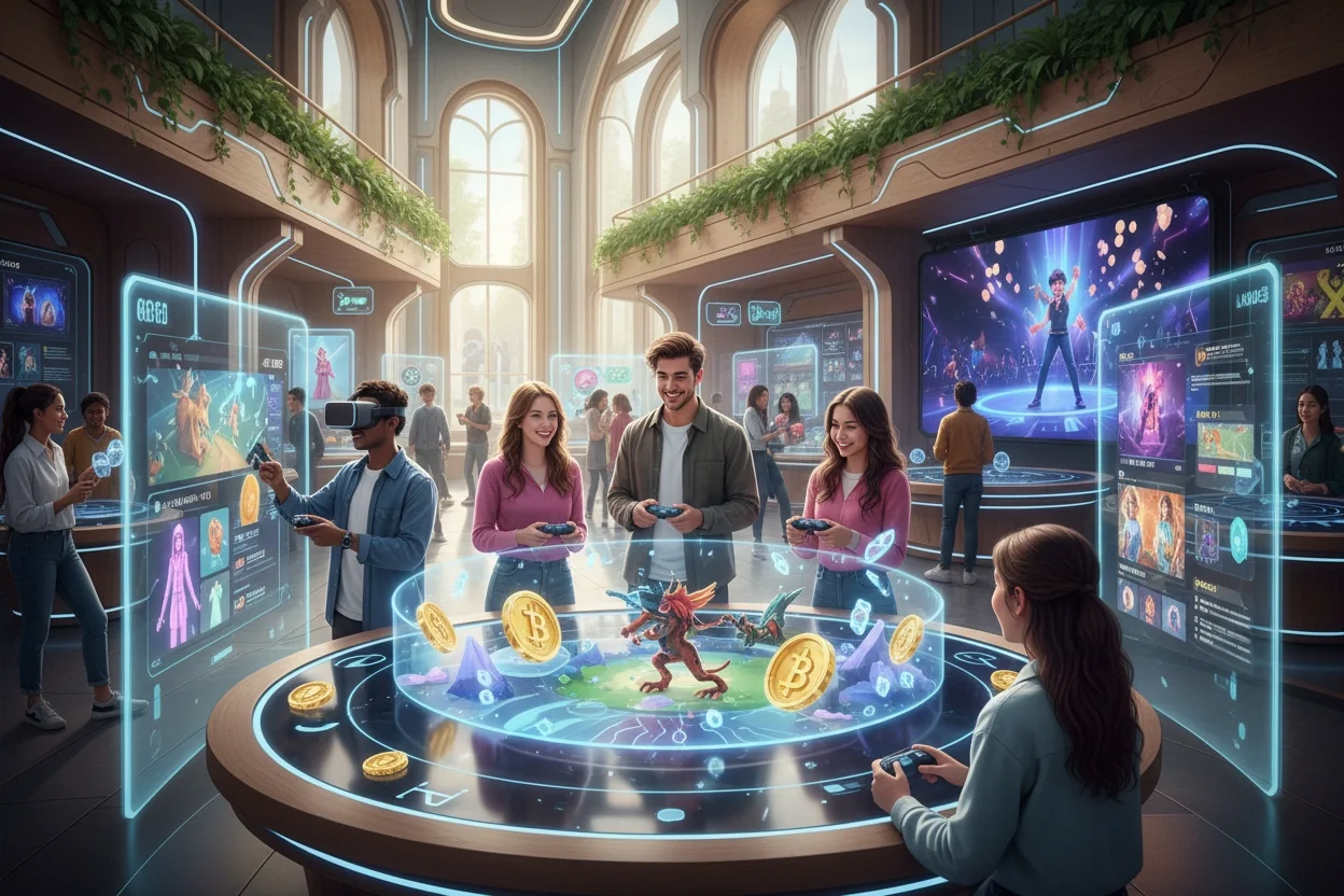 Professional image illustrating Understanding NFTs and Their Importance in Web3 Gaming and Entertainment