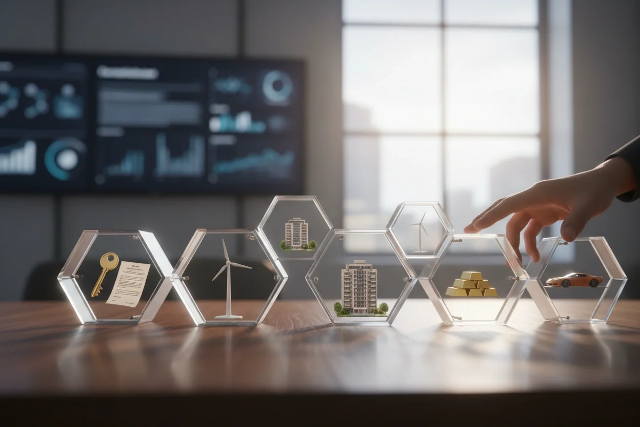 Professional image illustrating Top 5 Benefits of Tokenizing Real World Assets