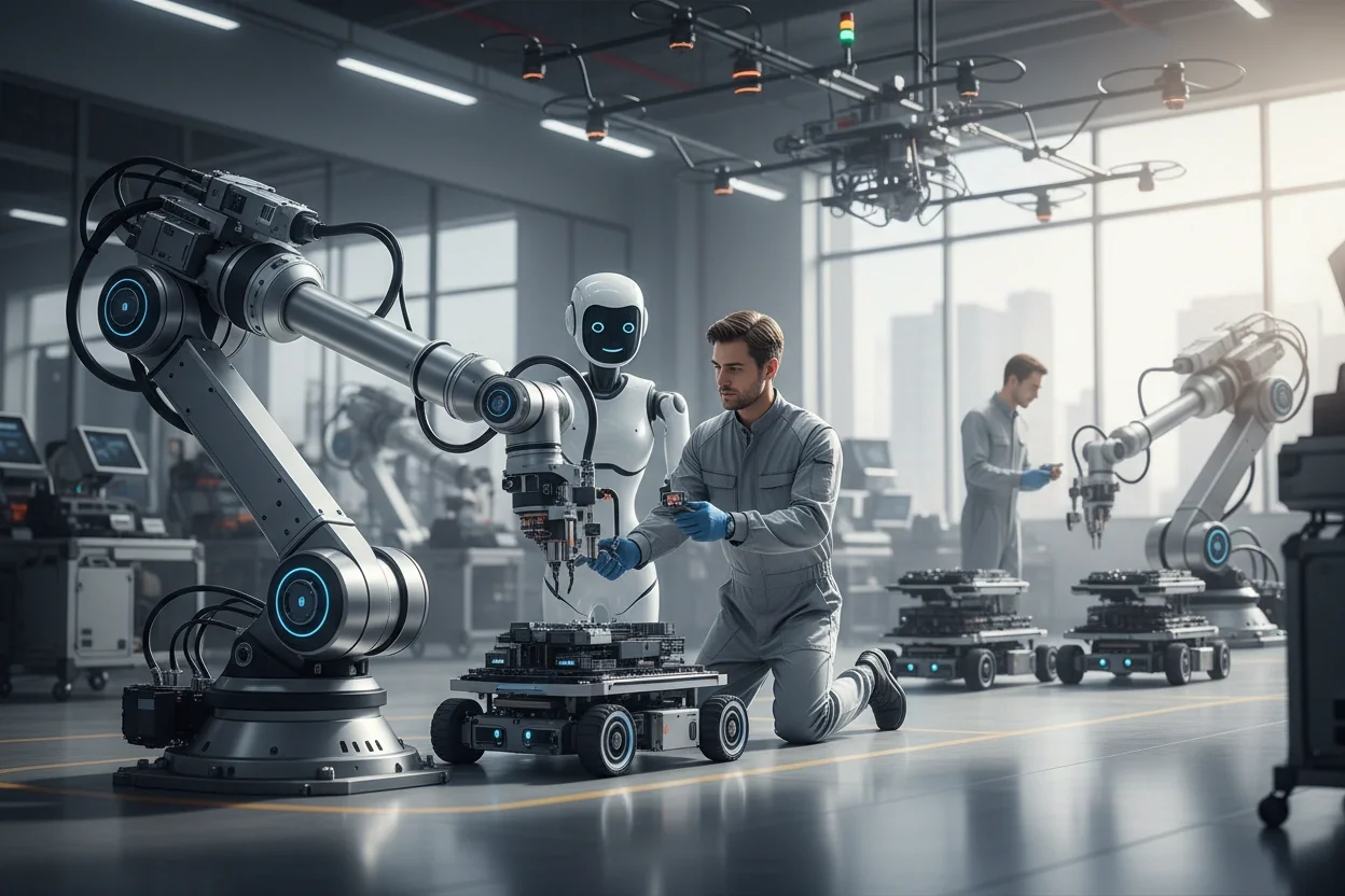 Professional image illustrating Top Trends in AI Robotics for 2026
