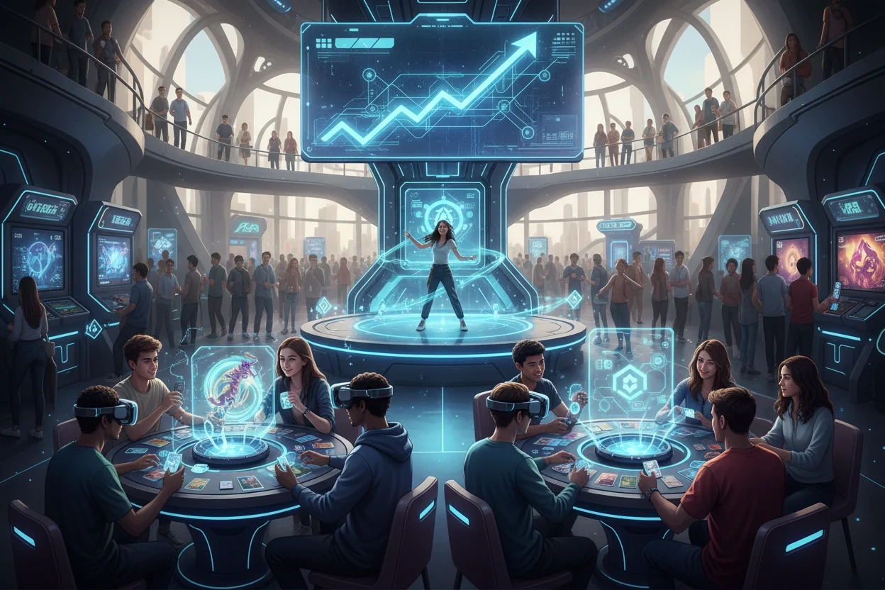 Professional image illustrating Top 10 Trends in Blockchain Entertainment This Year