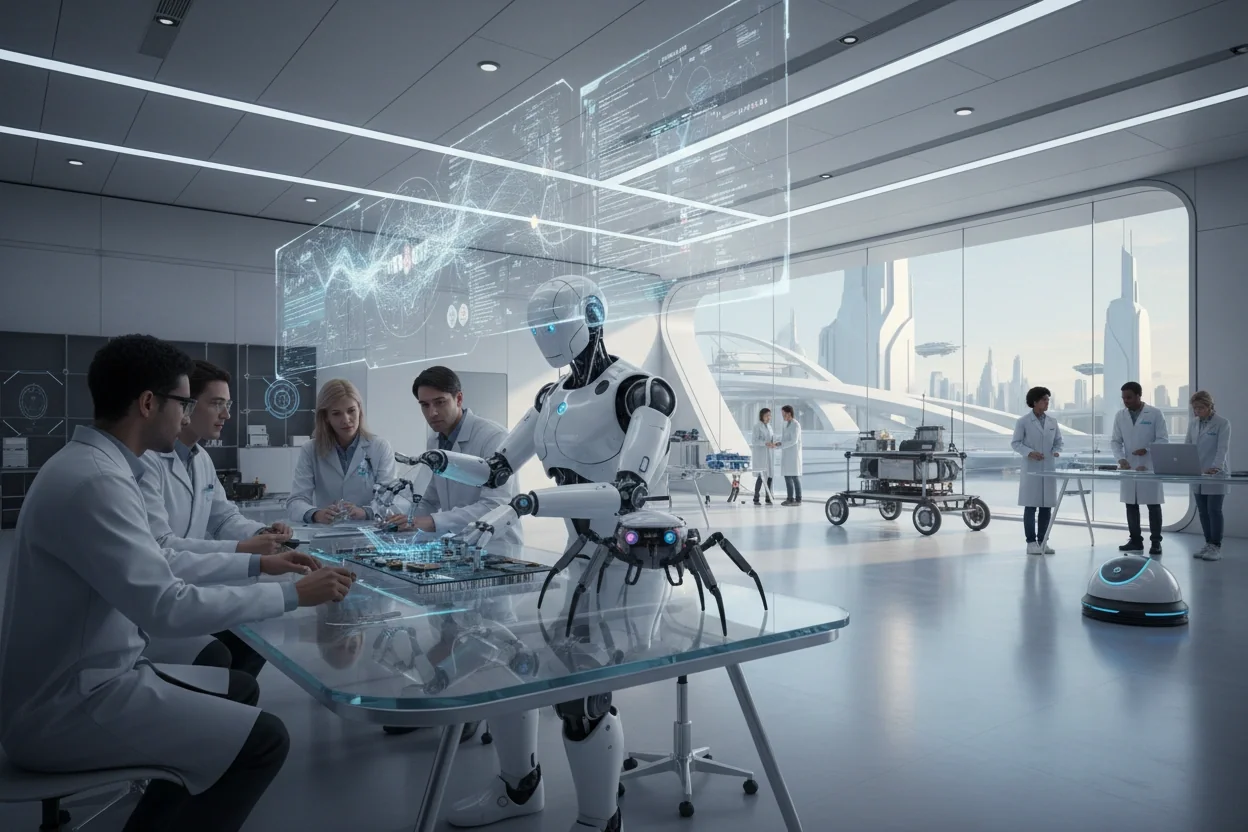 Professional image illustrating Top Trends in AI Robotics for 2026