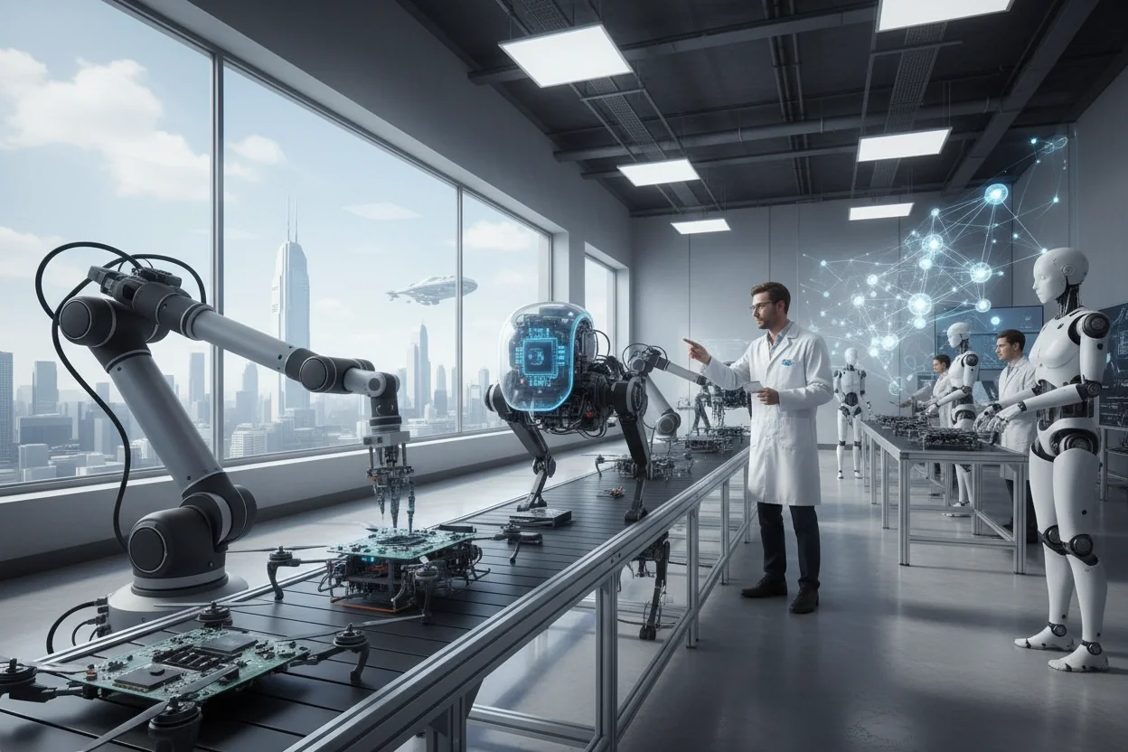 Professional image illustrating Top Trends in AI Robotics for 2026