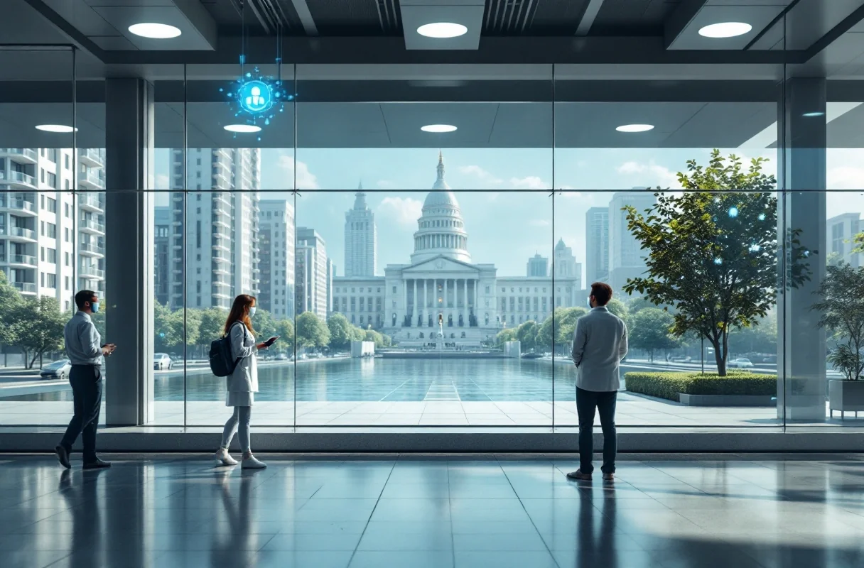 Professional image illustrating Key Use Cases of Blockchain Technology in Government for Public Health