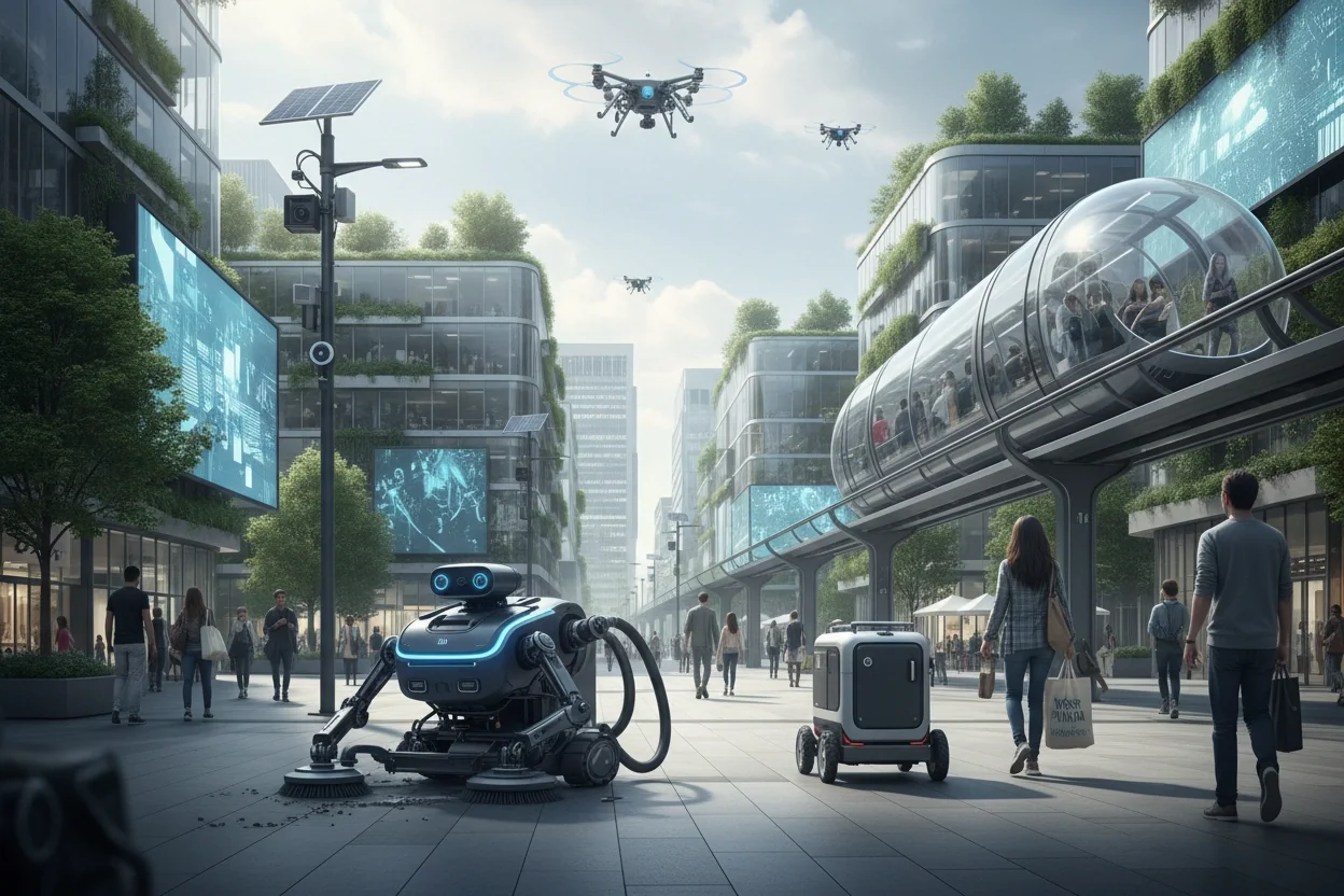 Professional image illustrating Understanding AI Robotics in Smart Cities