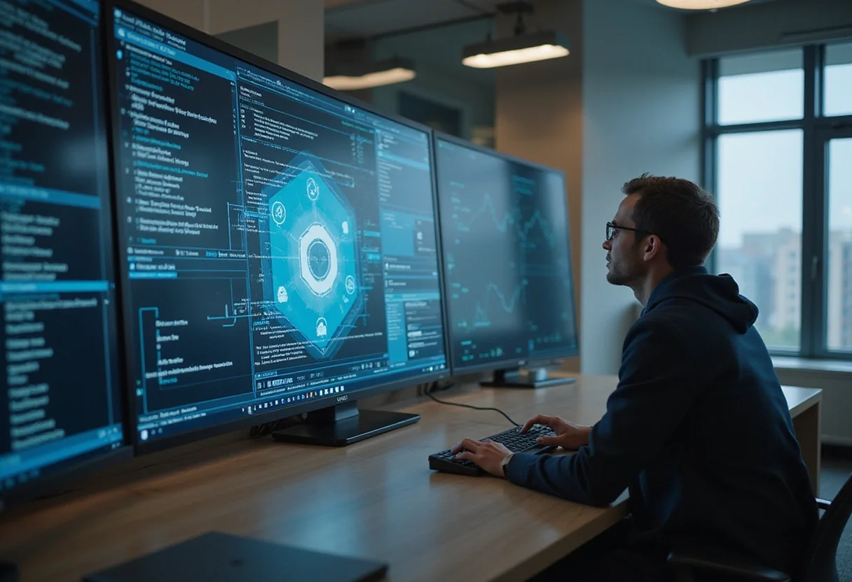 Professional image illustrating The Benefits of Blockchain in Government