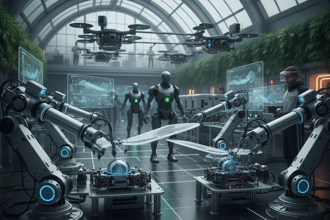 Professional image illustrating Top Trends in AI Robotics for 2026