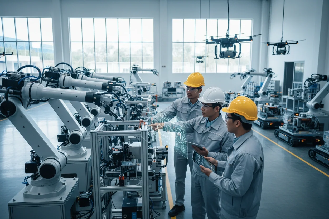Professional image illustrating Actionable Insights for Adopting AI Robotics