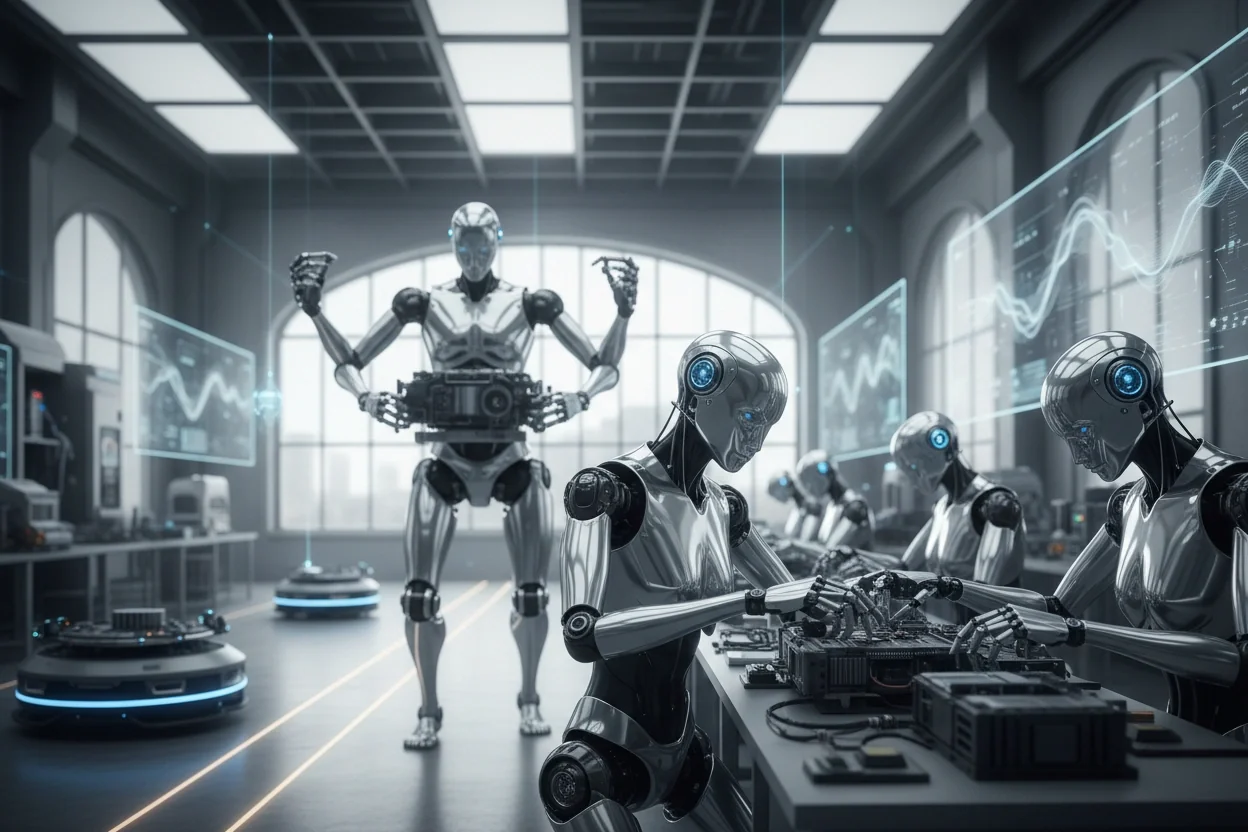 Professional image illustrating Top Trends in AI Robotics for 2026