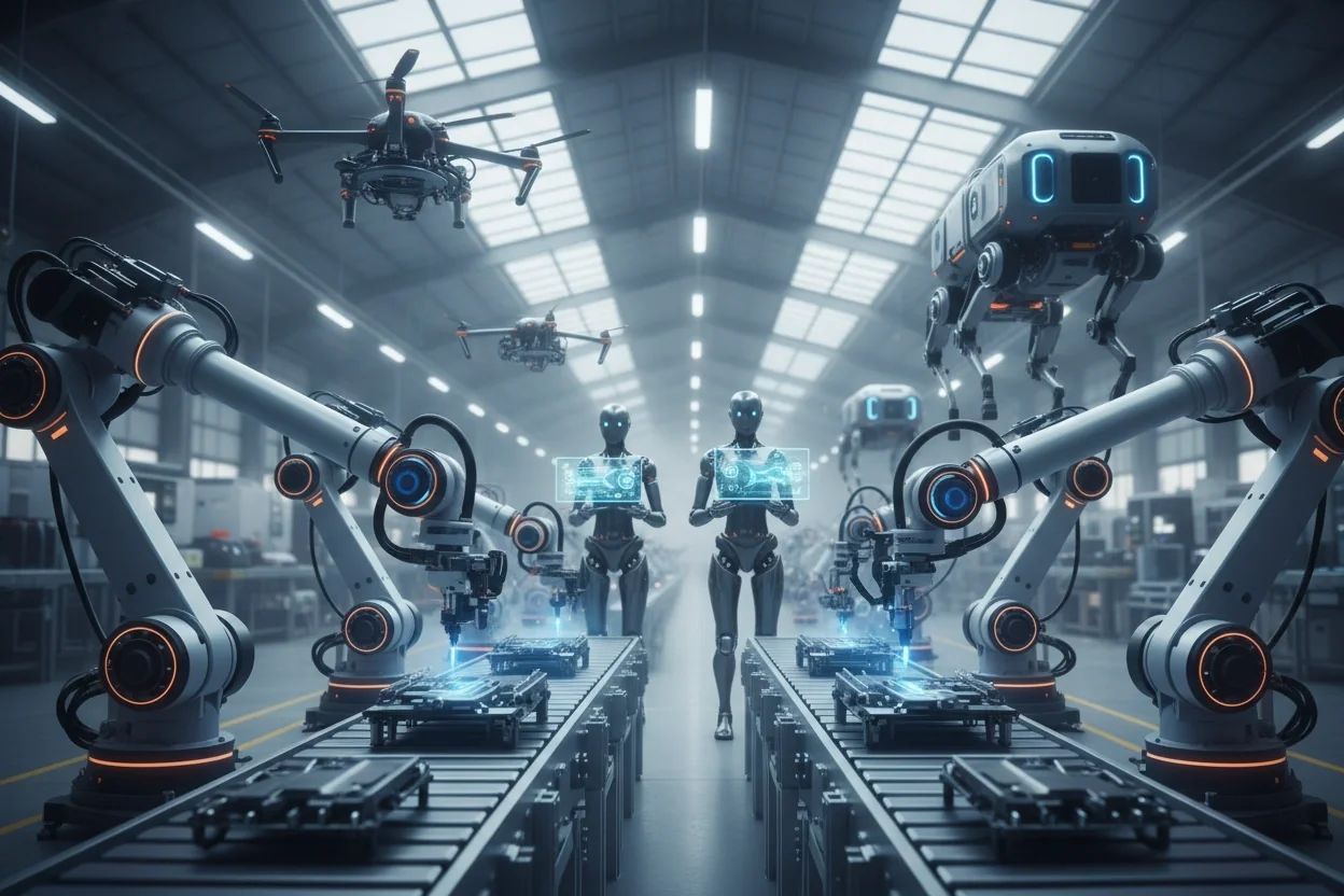 Professional image illustrating Top Trends in AI Robotics for 2026
