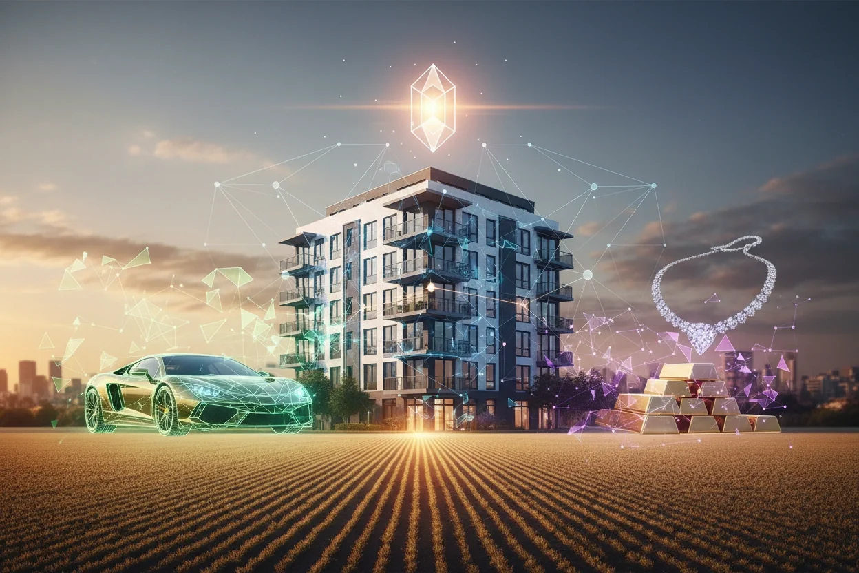 Professional image illustrating Top 5 Benefits of Tokenizing Real World Assets