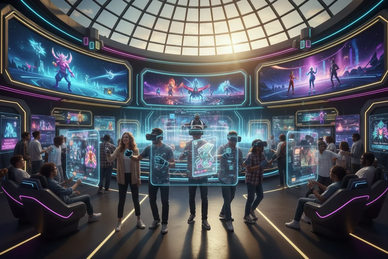 Professional image illustrating Top 10 Trends in Blockchain Entertainment This Year