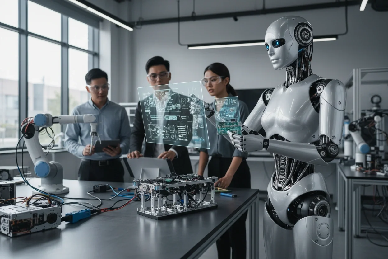 Professional image illustrating Exploring AI Robotics Trends