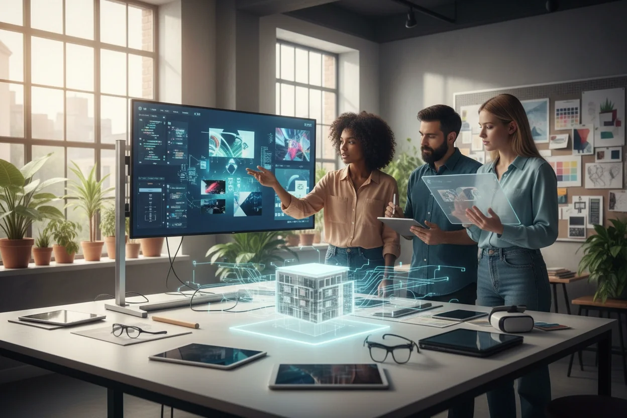 Professional image illustrating The Role of AI in Streamlining Creative Processes