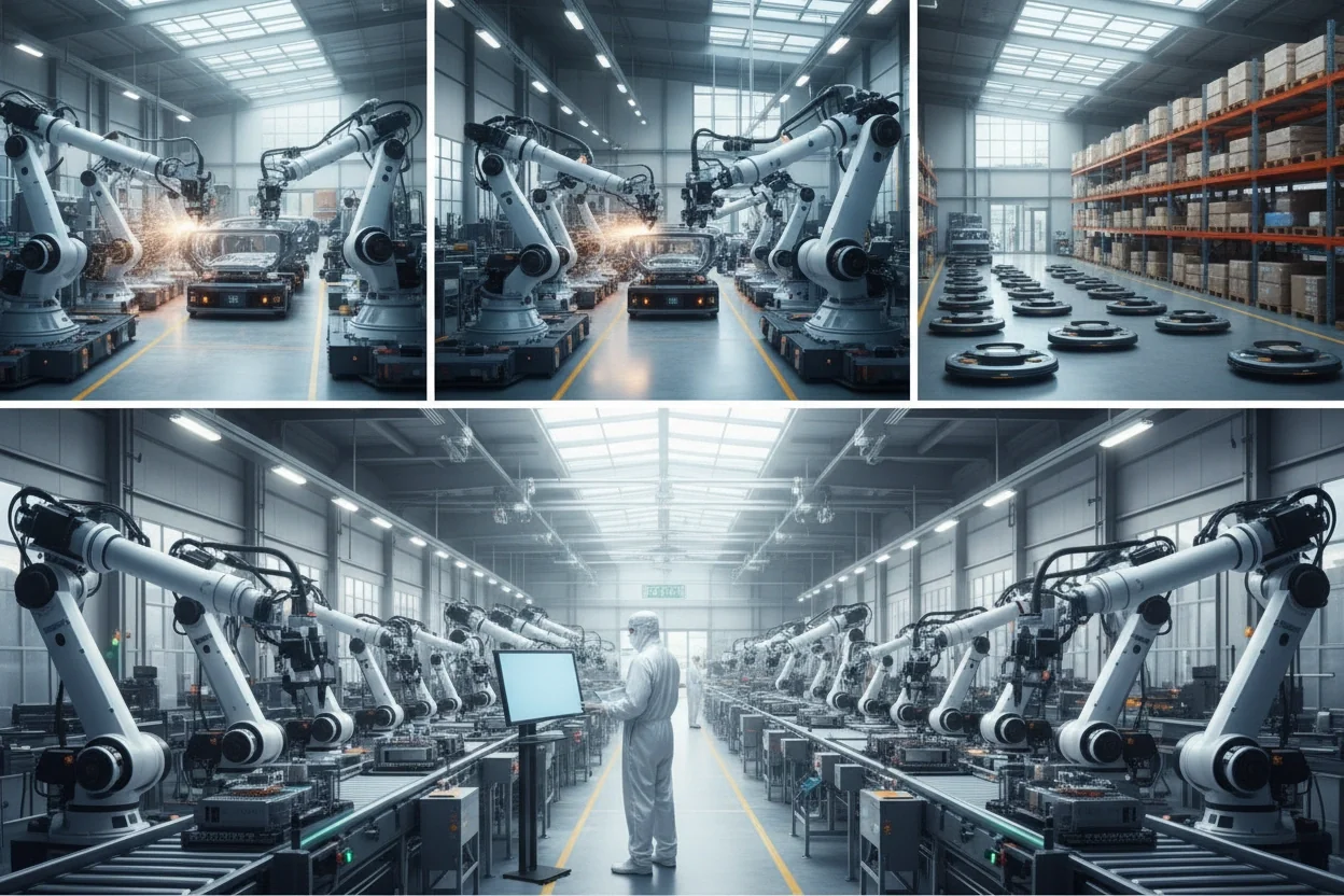 Professional image illustrating The Impact of AI Robotics on Various Industries