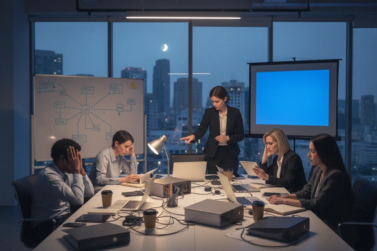 Professional image illustrating Common Obstacles in AI Adoption