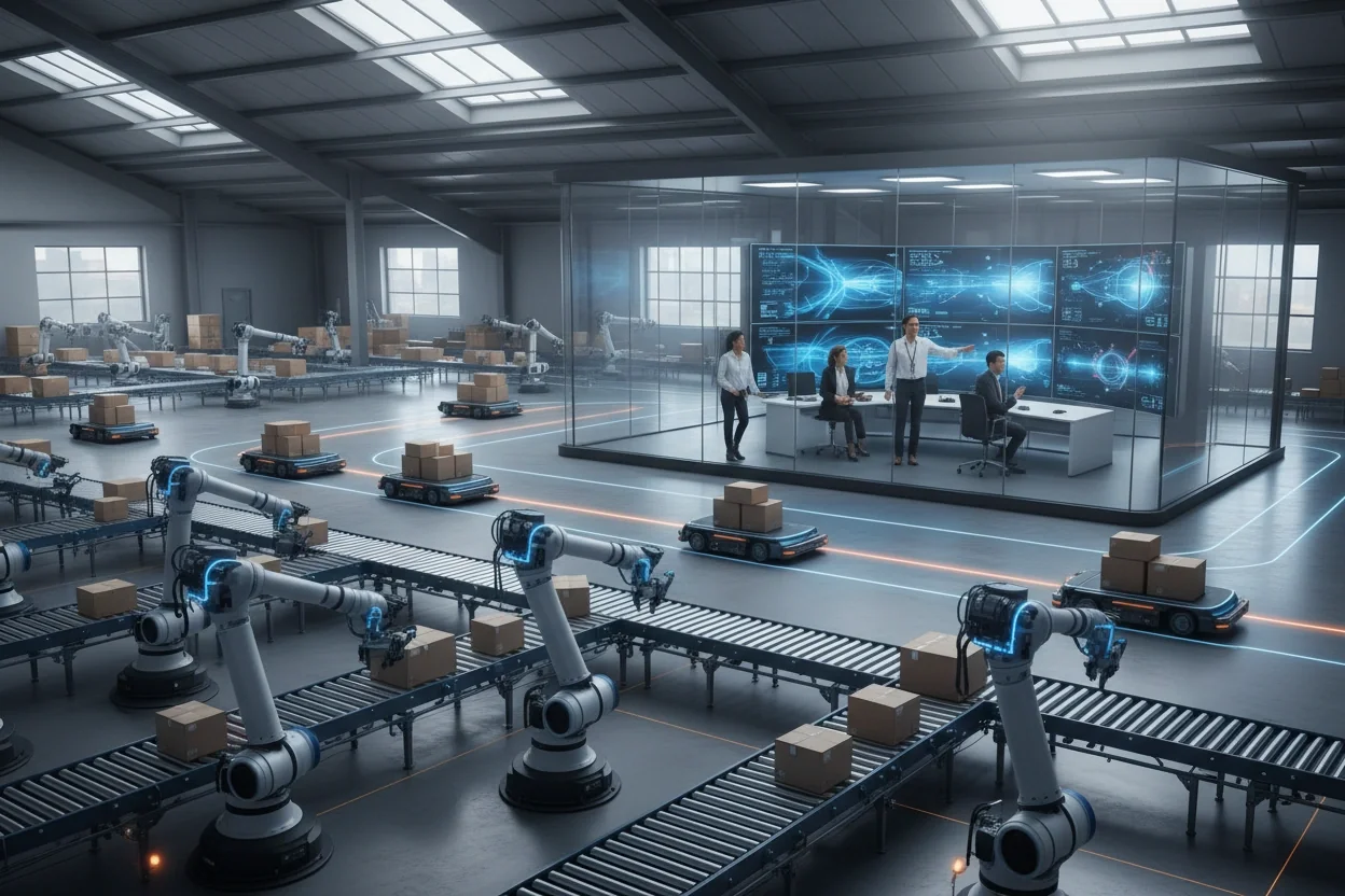 Professional image illustrating Practical Applications of AI in Business