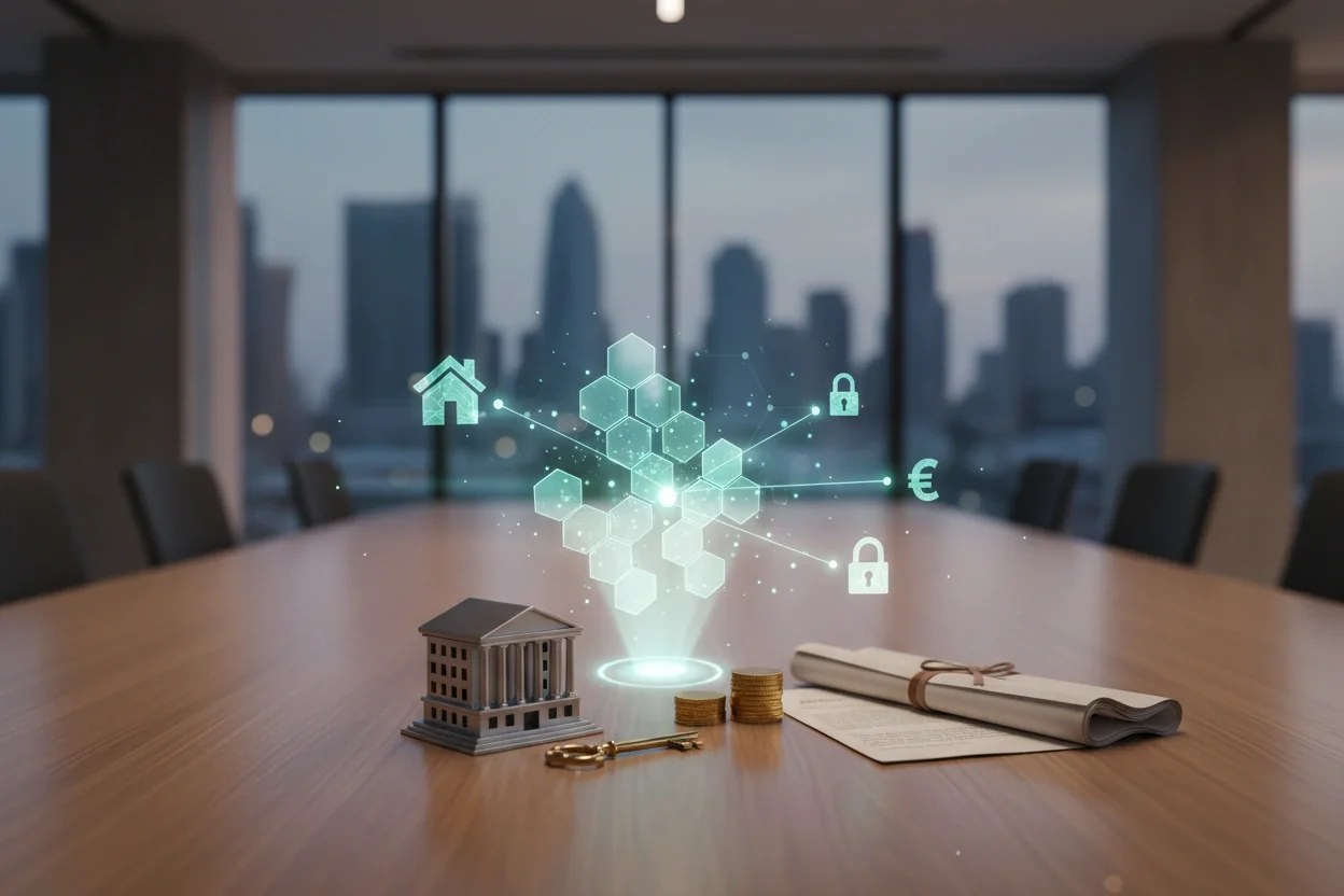 Professional image illustrating The Tokenization of Real World Assets